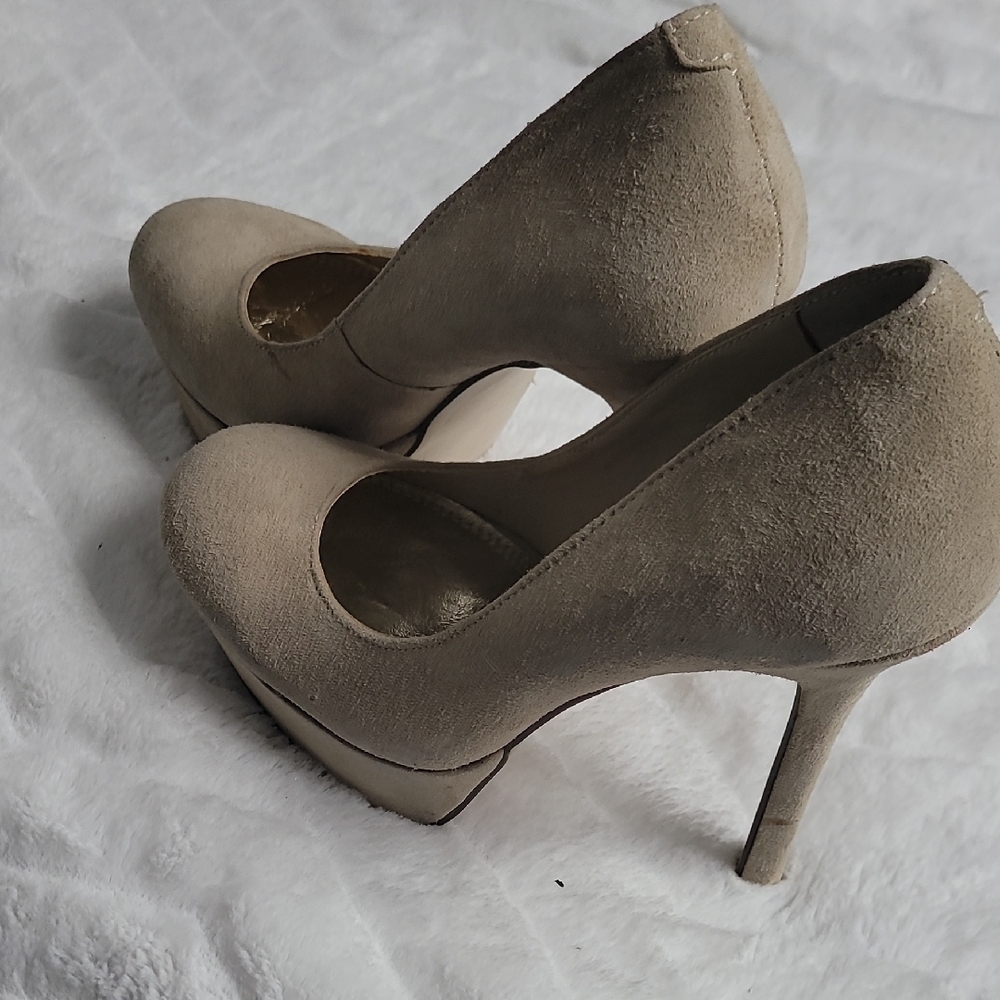 Steve Madden Cream Platform Heels
